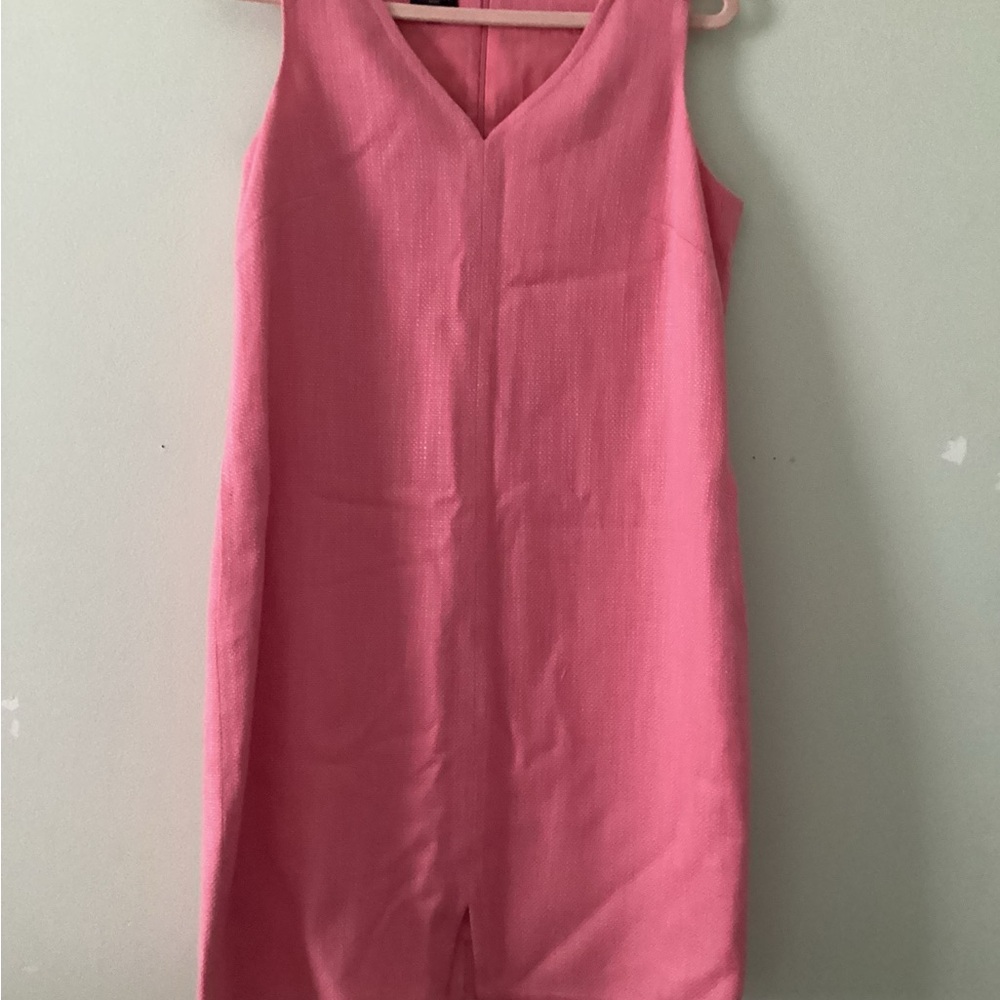 Talbots pink summer dress, size  12p